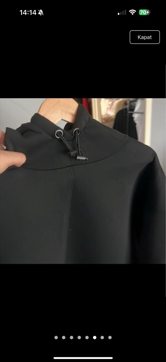 Fermuarlı Boğazlı Sweatshirt elbise - Görsel 5