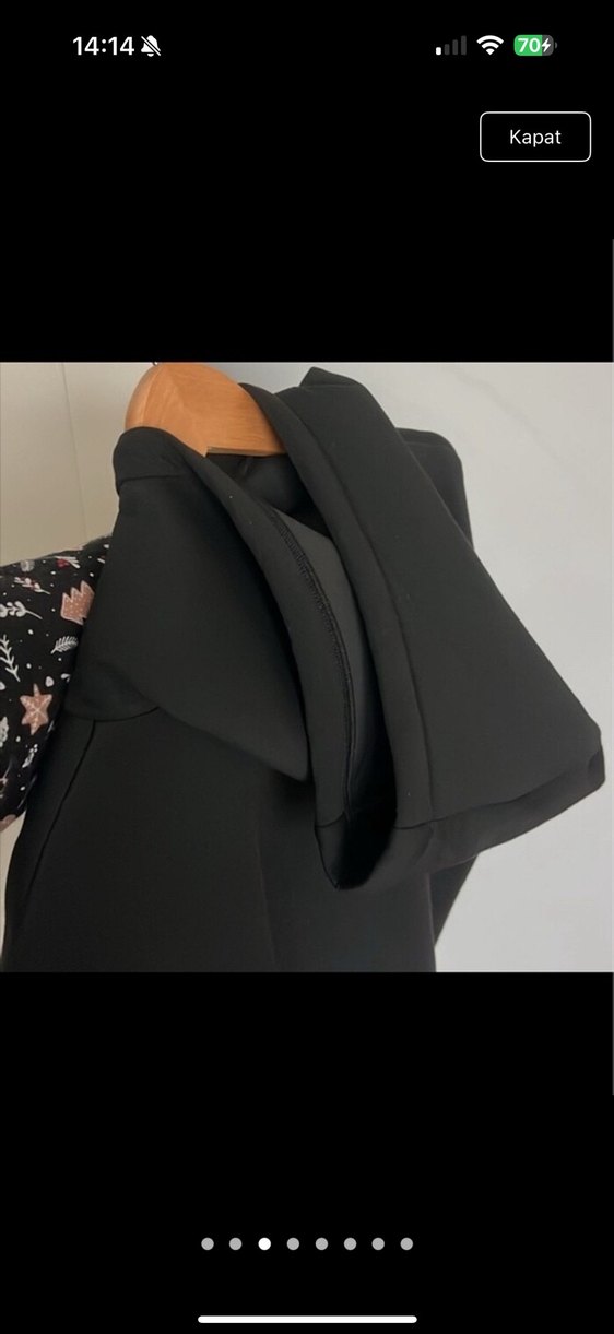 Fermuarlı Boğazlı Sweatshirt elbise - Görsel 3