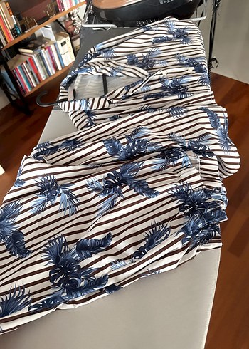 Mavi Desenli Kısa Pijama Takımı - Görsel 4