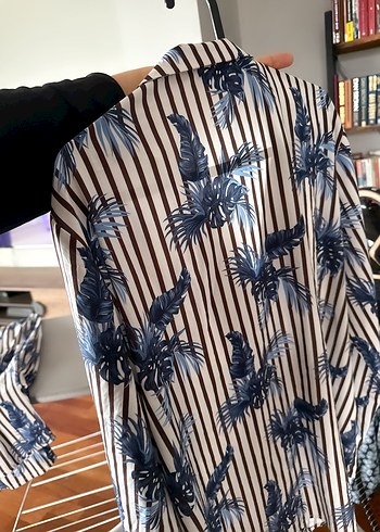 Mavi Desenli Kısa Pijama Takımı - Görsel 2