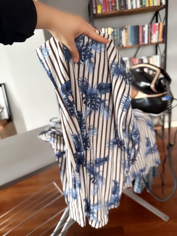 Mavi Desenli Kısa Pijama Takımı - Görsel 5