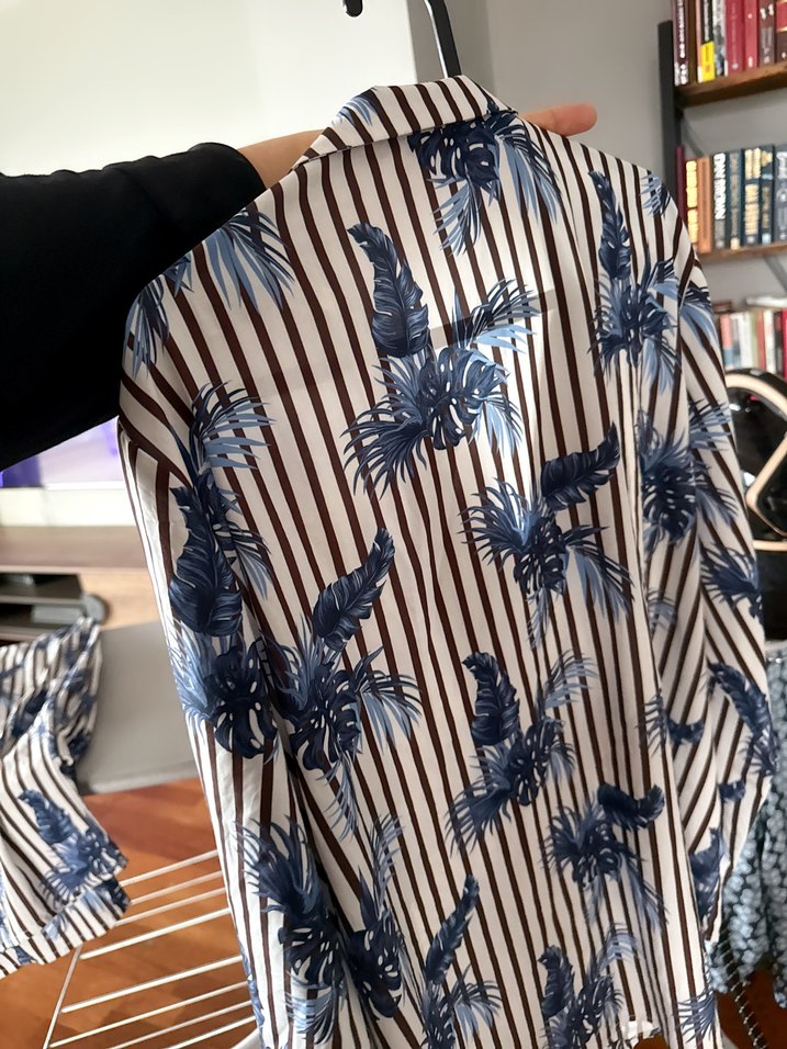 Mavi Desenli Kısa Pijama Takımı - Görsel 2