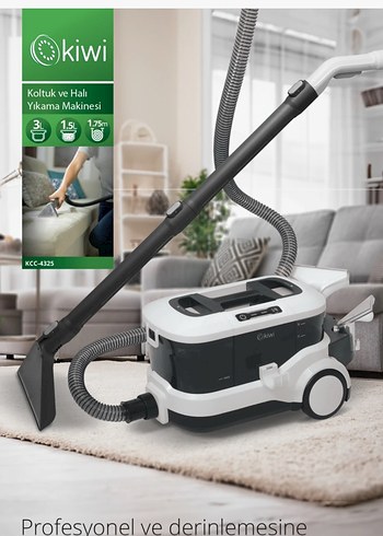 Kiwi KCC-4325 Koltuk ve Halı Yıkama Makinesi Beyaz - Görsel 4