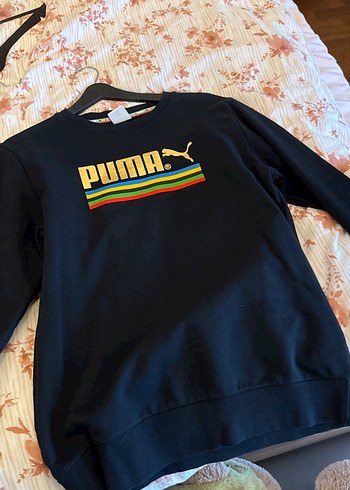 Puma Siyah Retro Sweatshirt