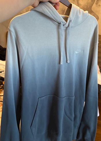 Nike Acik Mavi Kapusonlu Sweatshirt