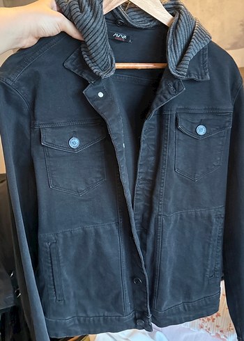 Diğer Koyu Gri Denim Ceket