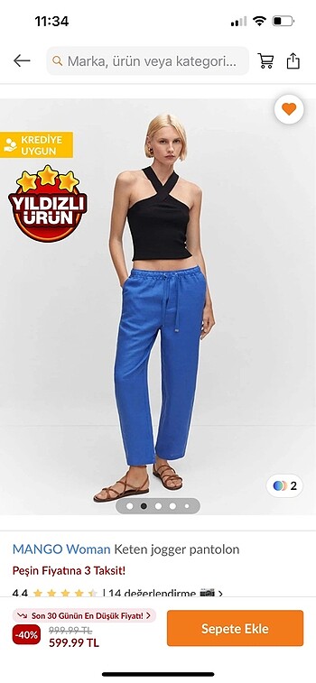 Mango pantolon - Görsel 2