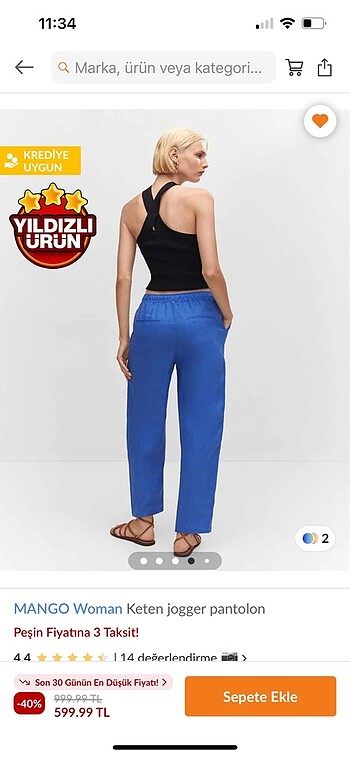 Mango pantolon - Görsel 4