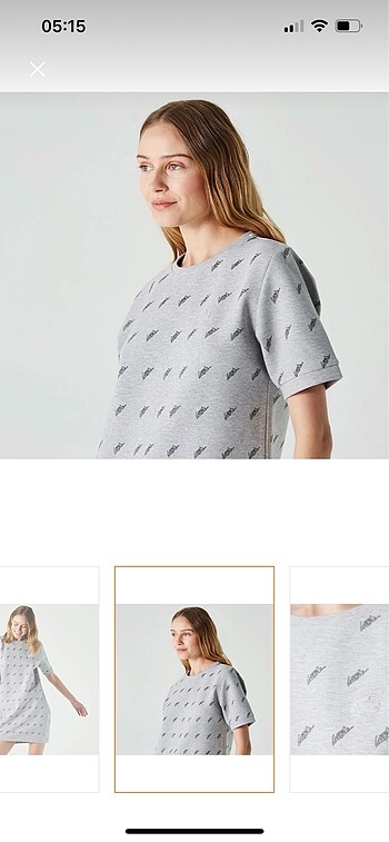 xl Beden gri Renk Lacoste elbise