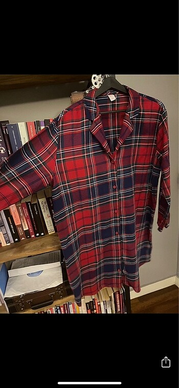 xl Beden bordo Renk Gecelik
