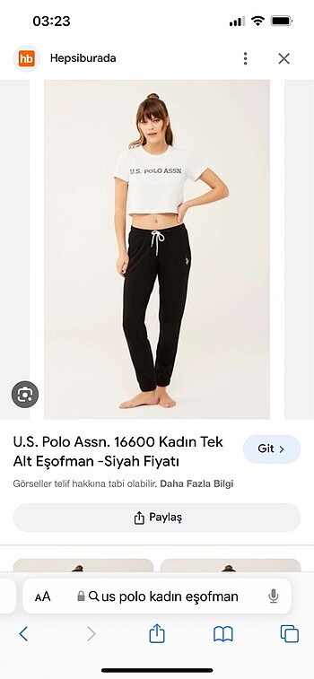 Polo eşofman alt