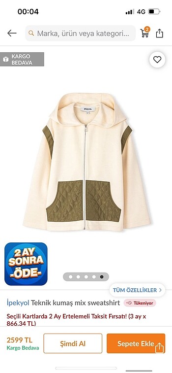 Sweatshirt hırka ceket - Görsel 3