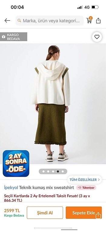 Sweatshirt hırka ceket - Görsel 4