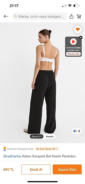 xl Beden Stradiverius keten pantolon