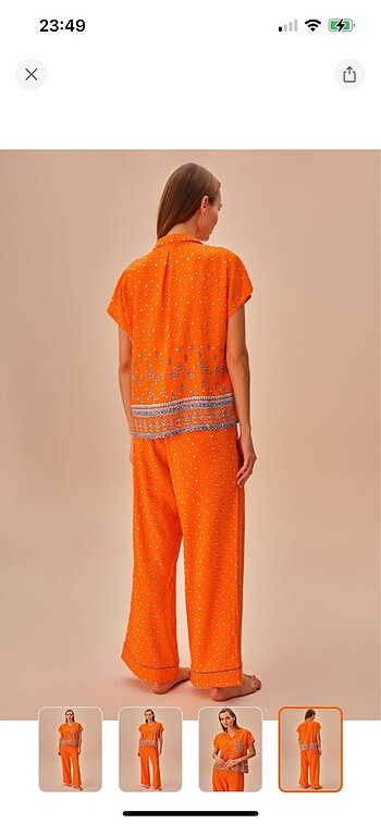 xxl Beden turuncu Renk Pijama takımı