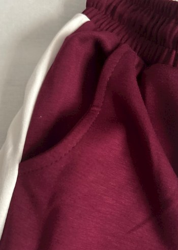 m Beden bordo Renk Bordo Lacoste Fermuarlı Kadın Eşofman Altı