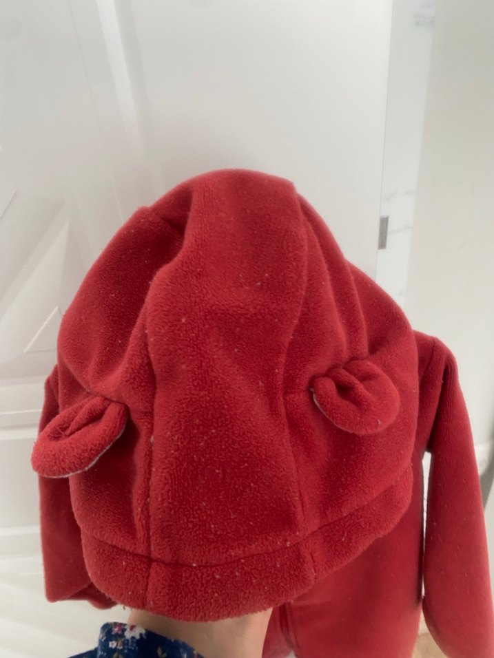 Kırmızı Fermuarlı Bebek Tulumu - Görsel 3