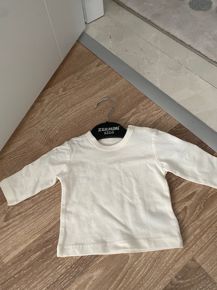 Kız Çocuk Uzun Kollu Pamuklu Baskılı Tişört - Görsel 2