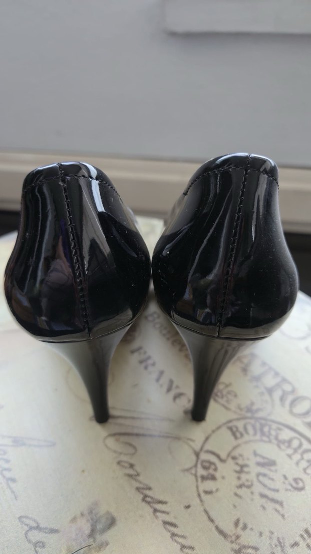 Yılan Desenli Bej Kadın Stiletto - Görsel 5