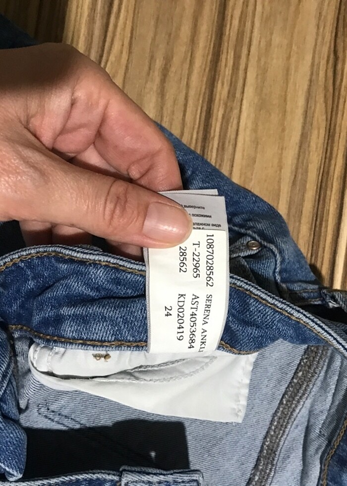 Mavi skinny serena pantolon 24 beden - Görsel 4