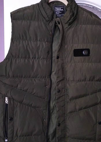 Düğmeli, Kolsuz şişme Erkek Yelek 5XL beden