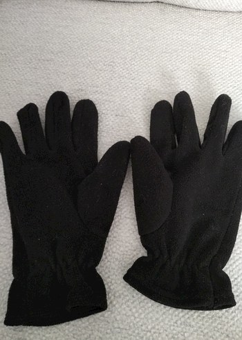 Siyah Erkek Polar Eldivenler Velcro - Görsel 3