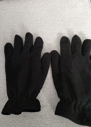 Siyah Erkek Polar Eldivenler Velcro - Görsel 2