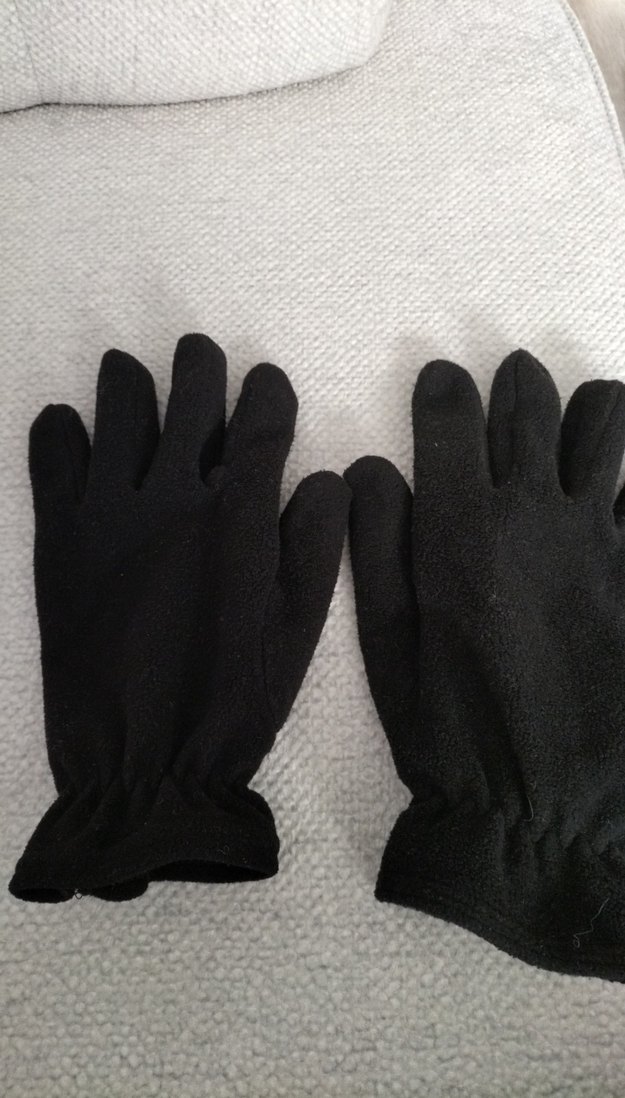 Siyah Erkek Polar Eldivenler Velcro - Görsel 2