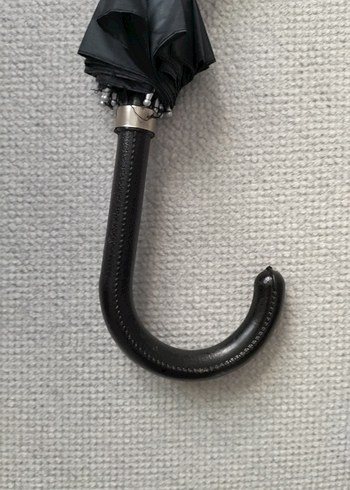 siyahPliseli Gotik Kadın Şemsiye - Görsel 3