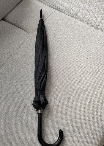 siyahPliseli Gotik Kadın Şemsiye - Görsel 2