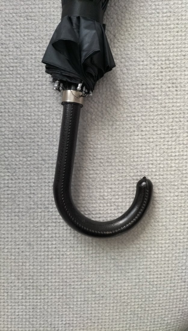 siyahPliseli Gotik Kadın Şemsiye - Görsel 3