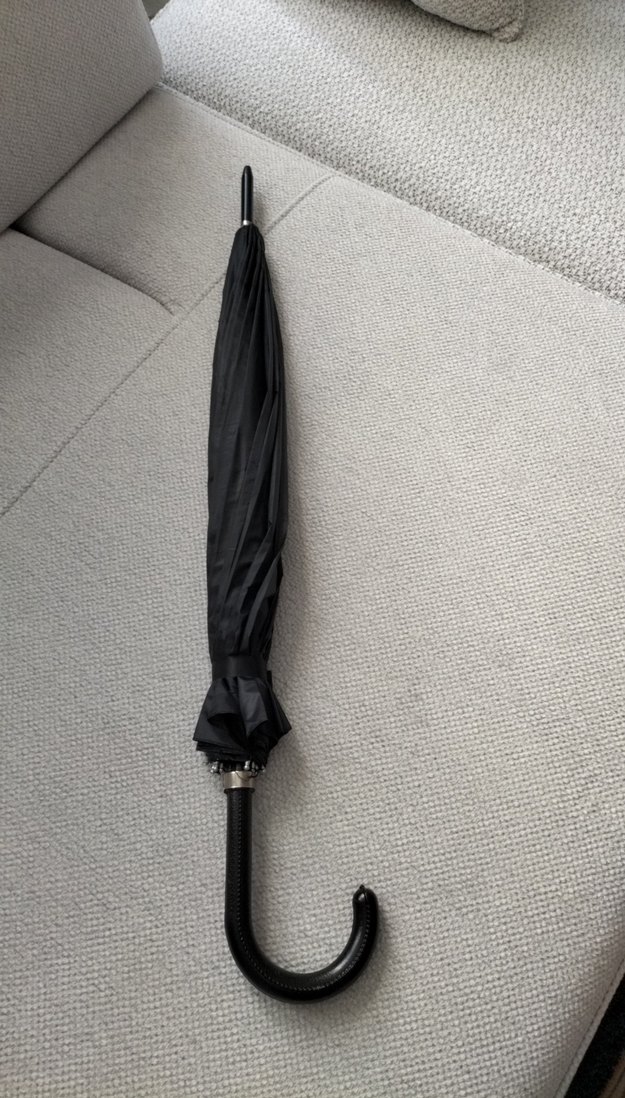 siyahPliseli Gotik Kadın Şemsiye - Görsel 2