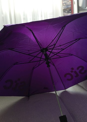 Parlak Mor Pileli Kadın Şemsiye - Görsel 2