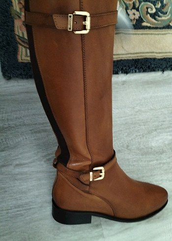 Kahverengi Tokalı Deri Dizüstü Bot - Görsel 2