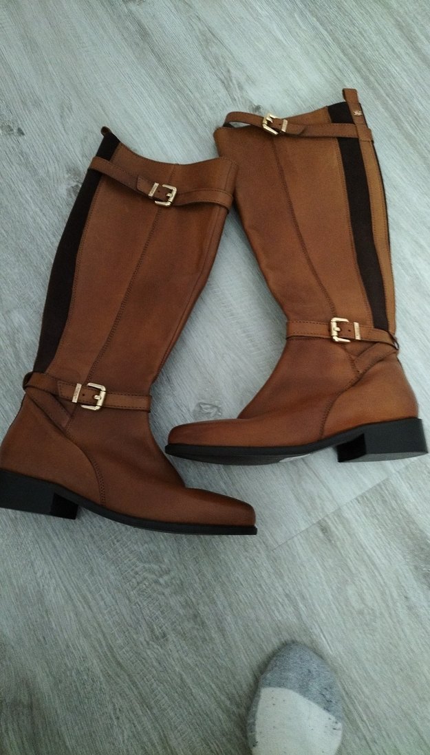 Kahverengi Tokalı Deri Dizüstü Bot - Görsel 5