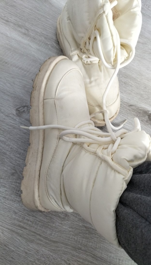 Beyaz Bağcıklı Kadın Stiletto Bot - Görsel 2