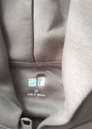 Kahverengi Kapüşonlu Fermuarlı Sweatshirt - Görsel 3