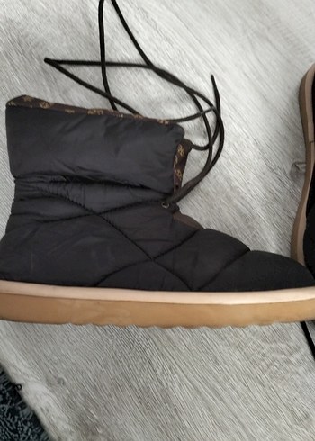 Kahverengi Kürklü Kadın Dolgu Topuk Bot - Görsel 2