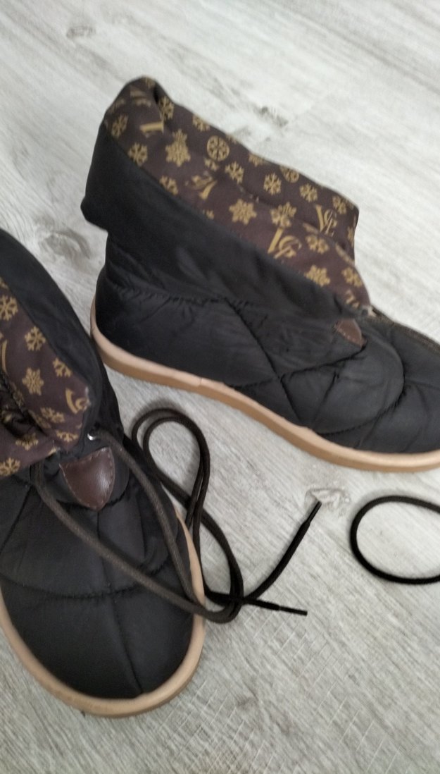 Kahverengi Kürklü Kadın Dolgu Topuk Bot - Görsel 4