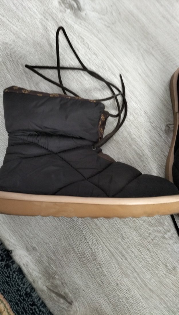 Kahverengi Kürklü Kadın Dolgu Topuk Bot - Görsel 2