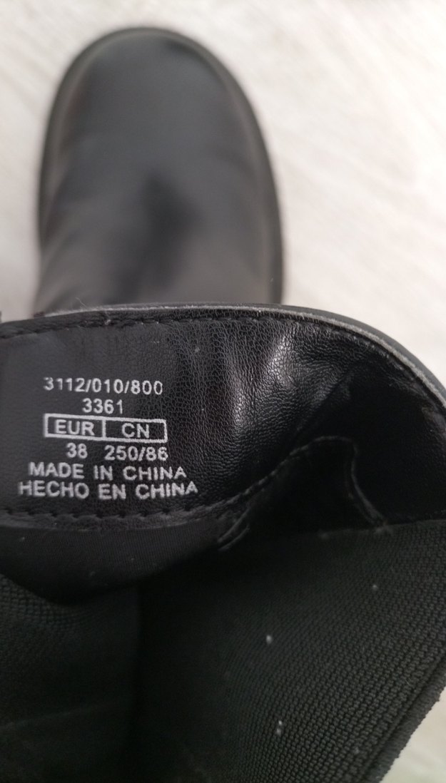 Kadın Siyah Deri Blok Topuklu Bot - Görsel 5