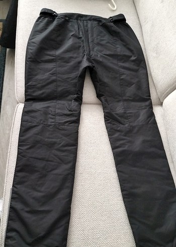 Erkek Siyah Fermuarlı astarlı Kayak Pantolonu - Görsel 3