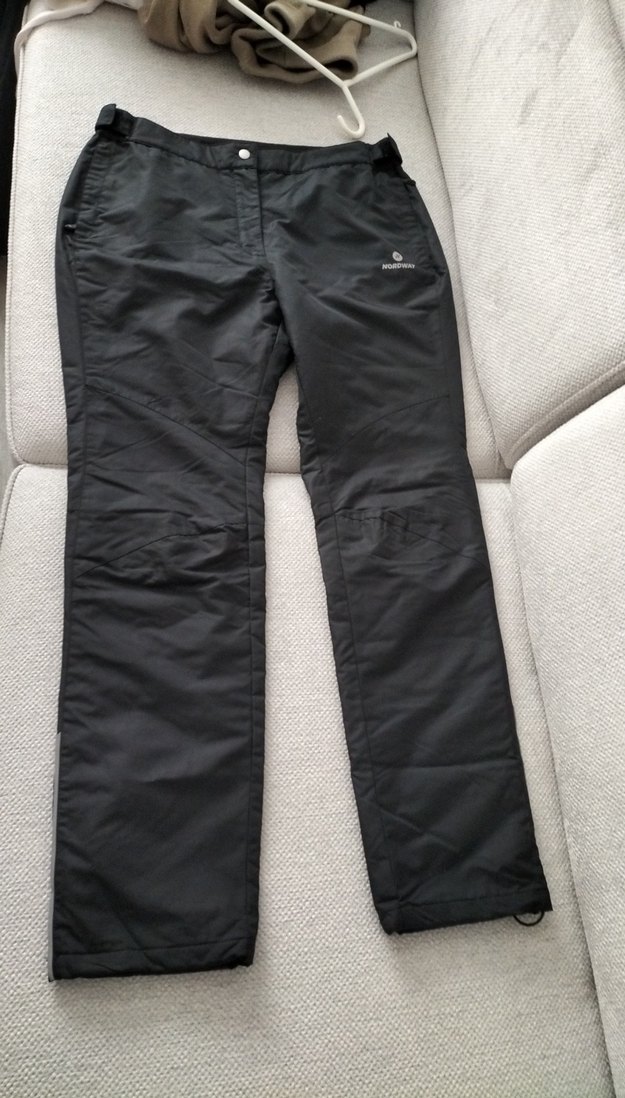 Erkek Siyah Fermuarlı astarlı Kayak Pantolonu - Görsel 2