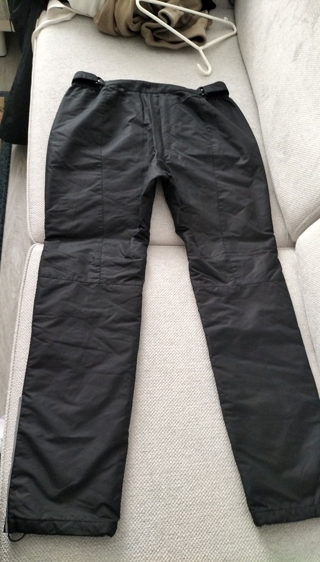 Erkek Siyah Fermuarlı astarlı Kayak Pantolonu - Görsel 3