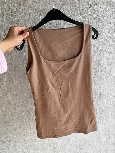 s Beden camel Renk Basic Bluz