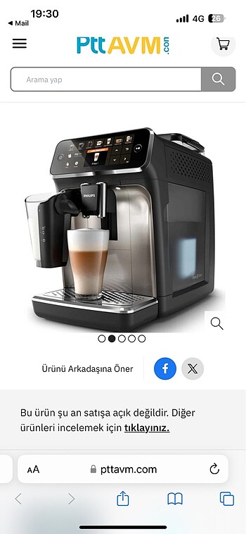 Philips Philips latte go kahve makinesi