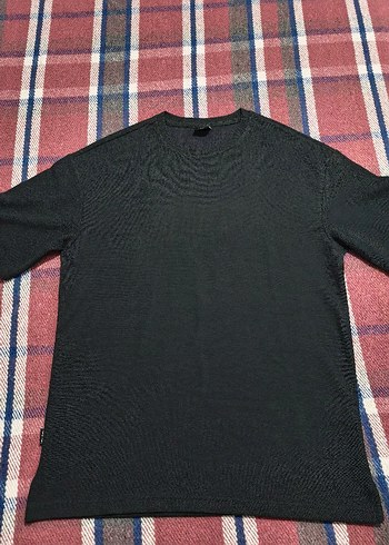 Defacto Siyah Minimal Triko Tisort