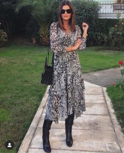 Zara Şifon Elbise - Görsel 2