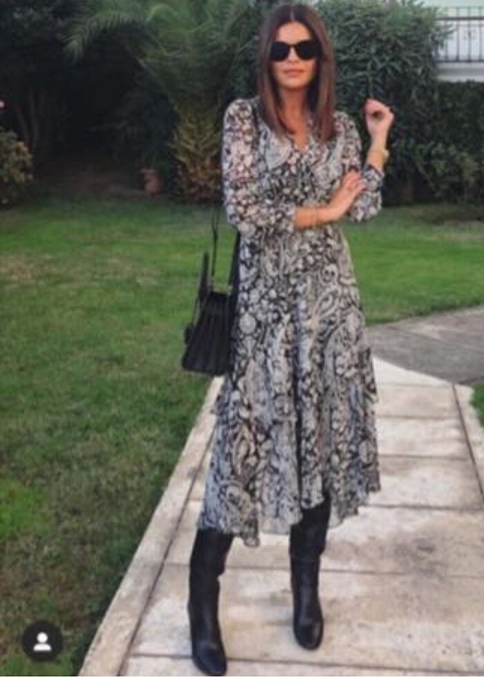 Zara Şifon Elbise - Görsel 2