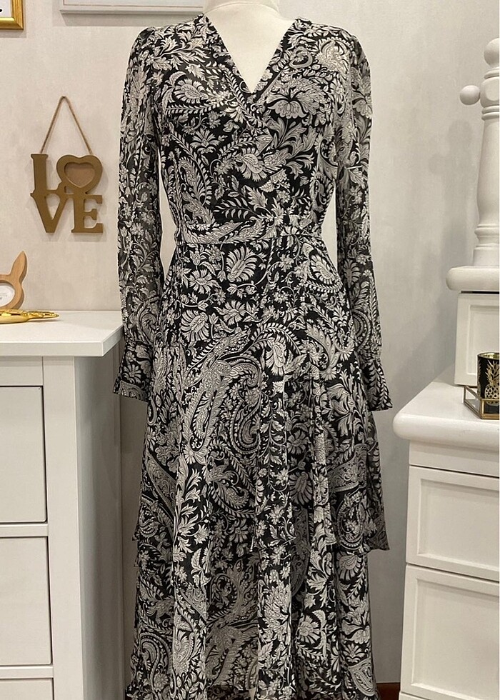 Zara Şifon Elbise - Görsel 3